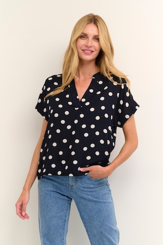 Kaffe Blouse 'Aano' in Blue: front