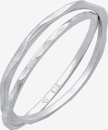 ELLI Ring Geo, Ring Set in Silber: Vorderseite