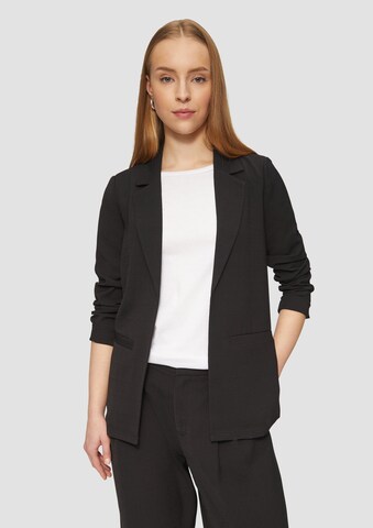 QS Blazers in Zwart: voorkant