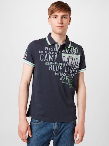 Tricou de la CAMP DAVID pe albastru: față