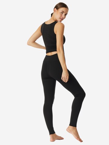 SCHIESSER Regular Leggings in Schwarz