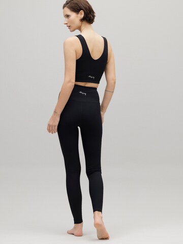 Hey Honey Skinny Leggings 'Ribbed' in Schwarz