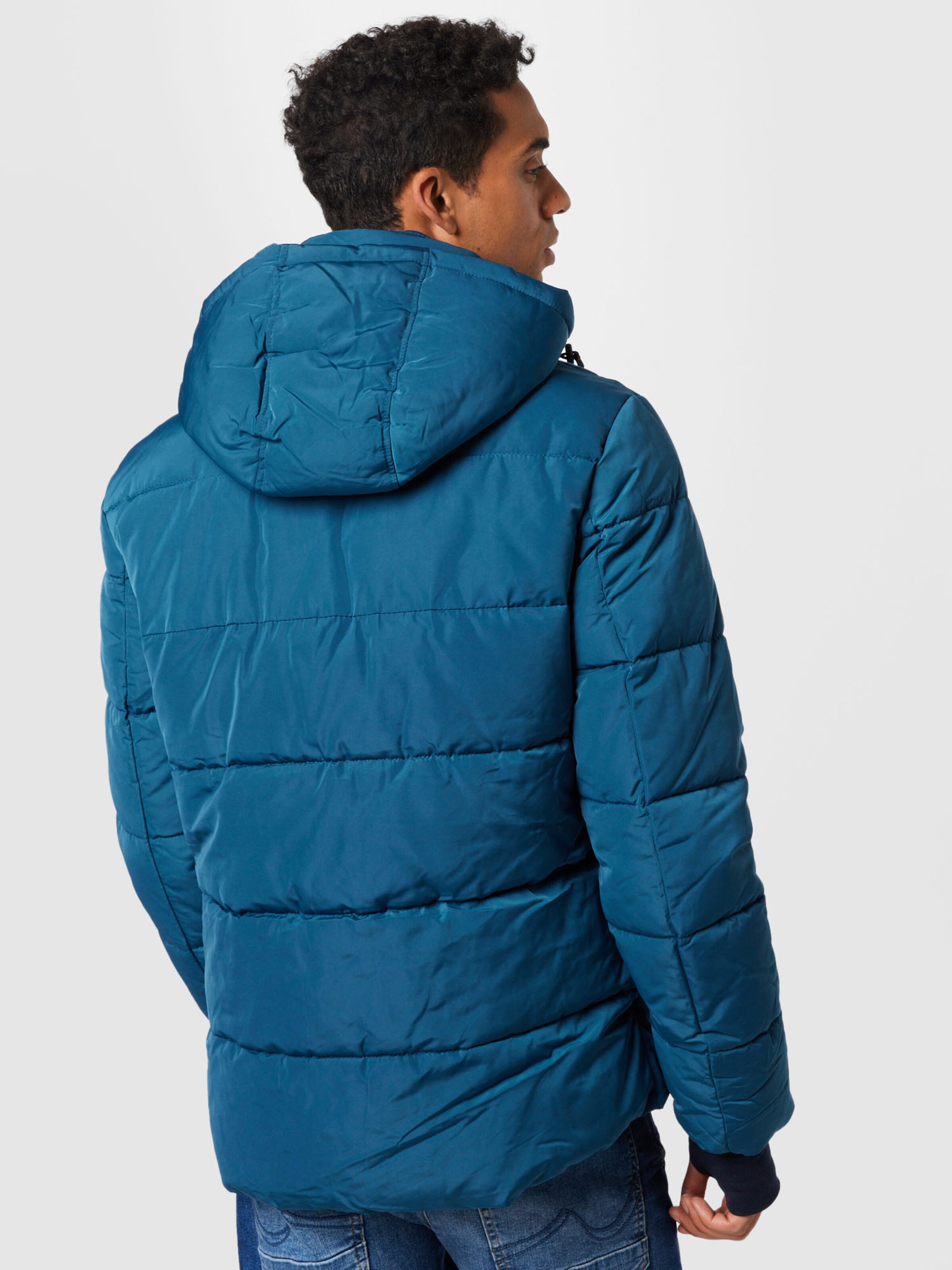 TOM TAILOR DENIM Winter Jacket in Blue 
