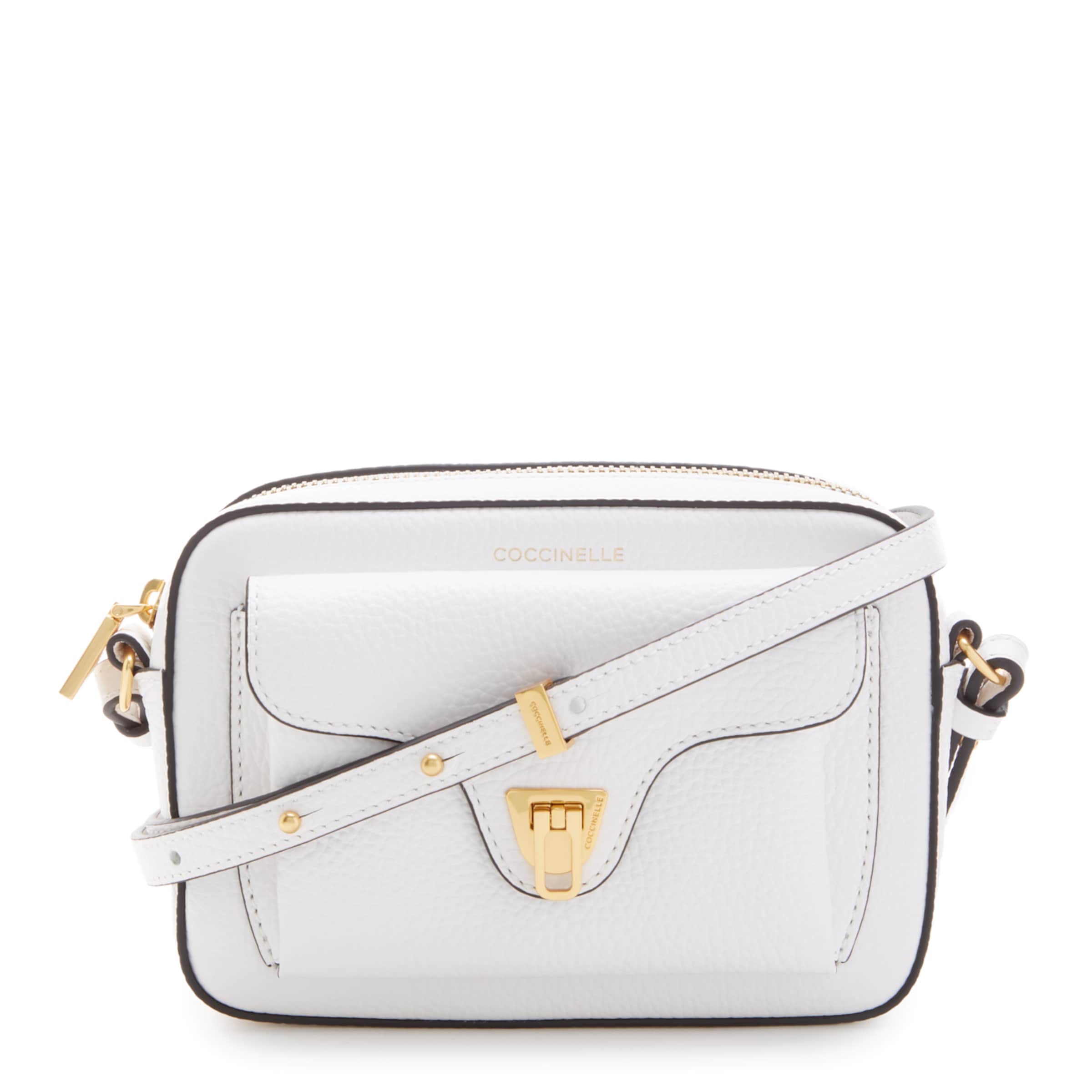 Coccinelle Schoudertas in Wit: voorkant