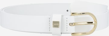 Ceinture BOSS Black en blanc : devant