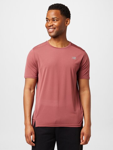new balance Functioneel shirt 'Accelerate' in Rood: voorkant