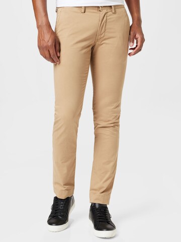 Coupe slim Pantalon chino 'BEDFORD' Polo Ralph Lauren en beige : devant