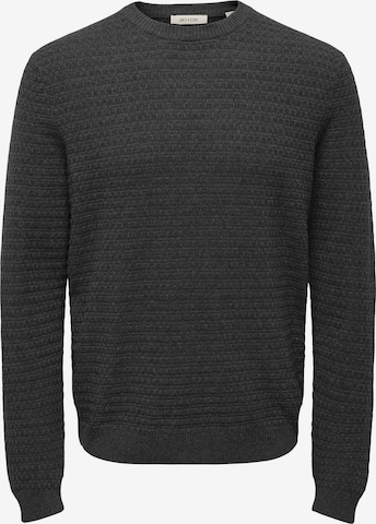 Pullover 'ONSLoui' di Only & Sons in grigio: frontale