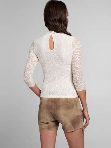 SPIETH & WENSKY Klederdracht blouse 'Amberg' in Wit