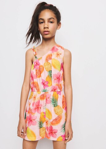 MANGO KIDS Dungarees 'Papaya' in Pink: front