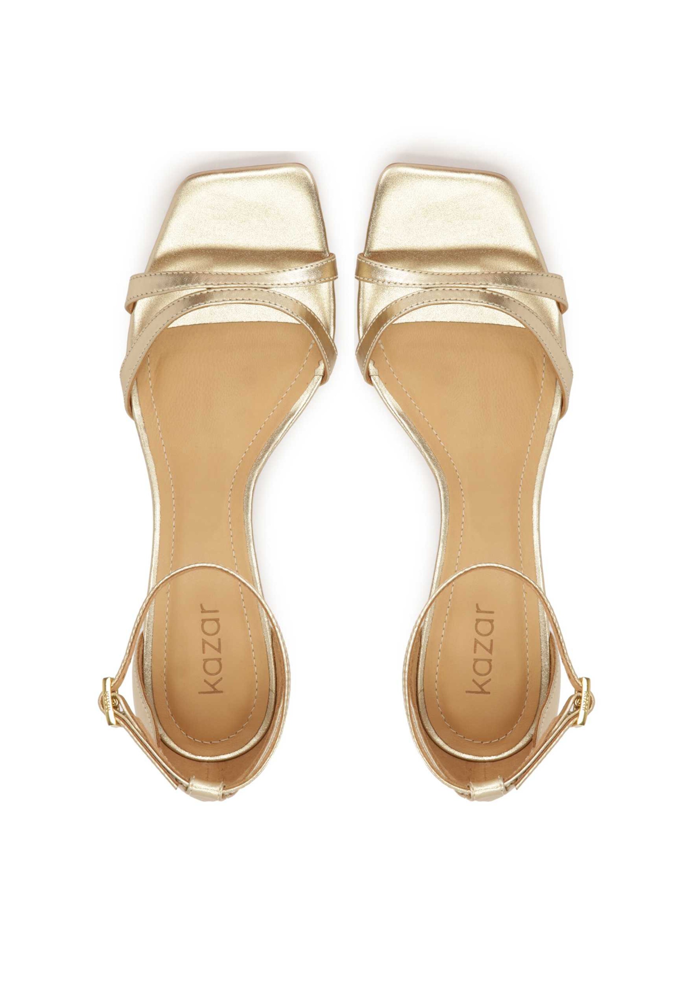 Kazar Strap sandal in Gold