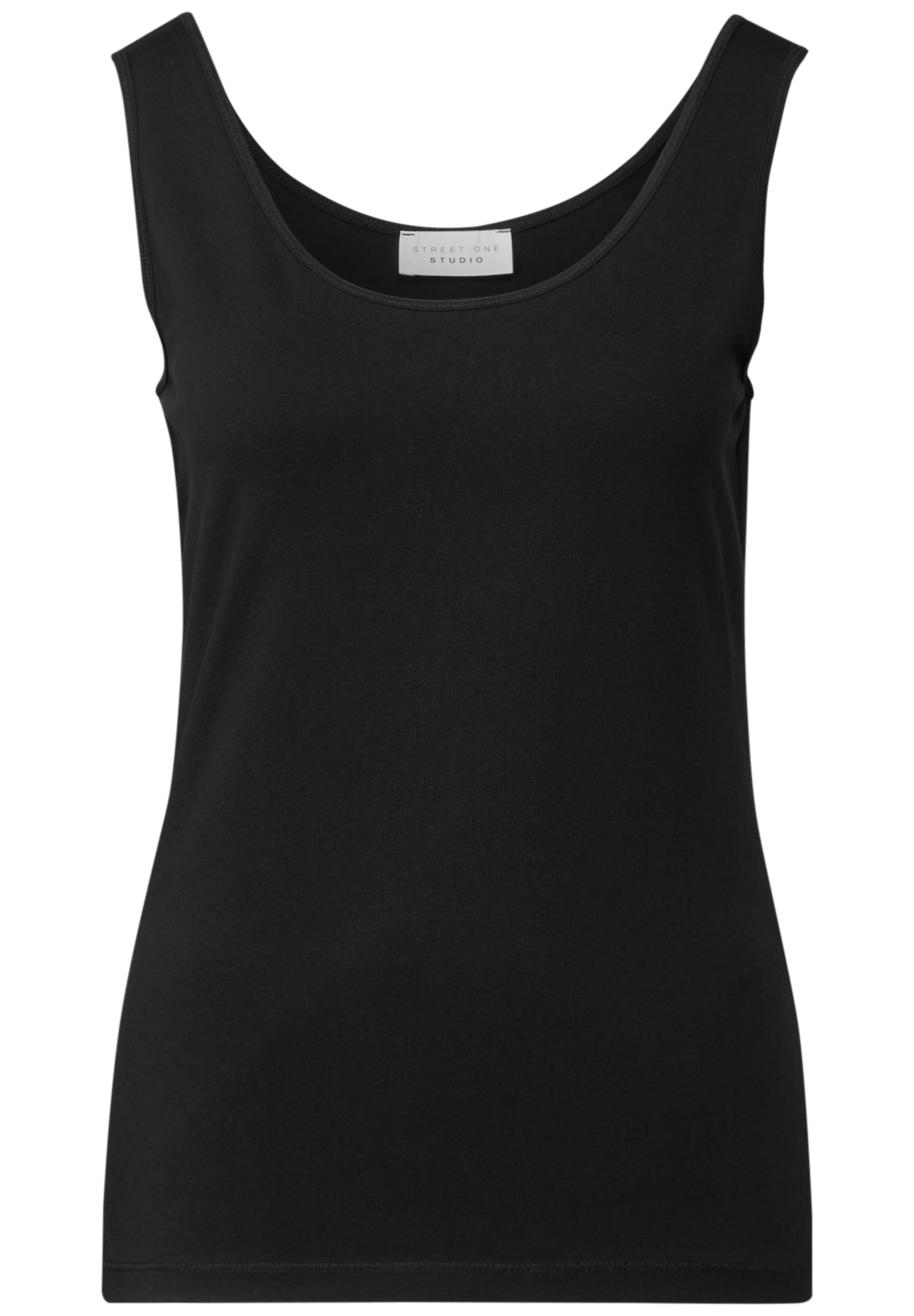 Street One Studio Top in Black: front