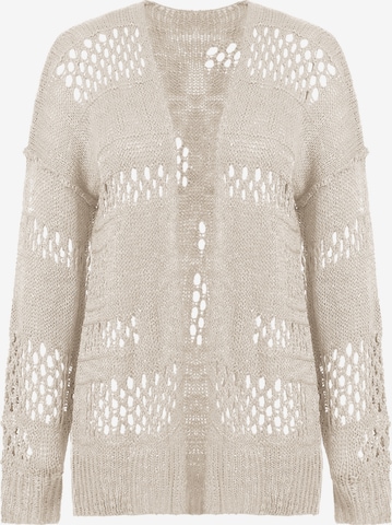 Imily Bela Pletena jopa | bež barva: sprednja stran