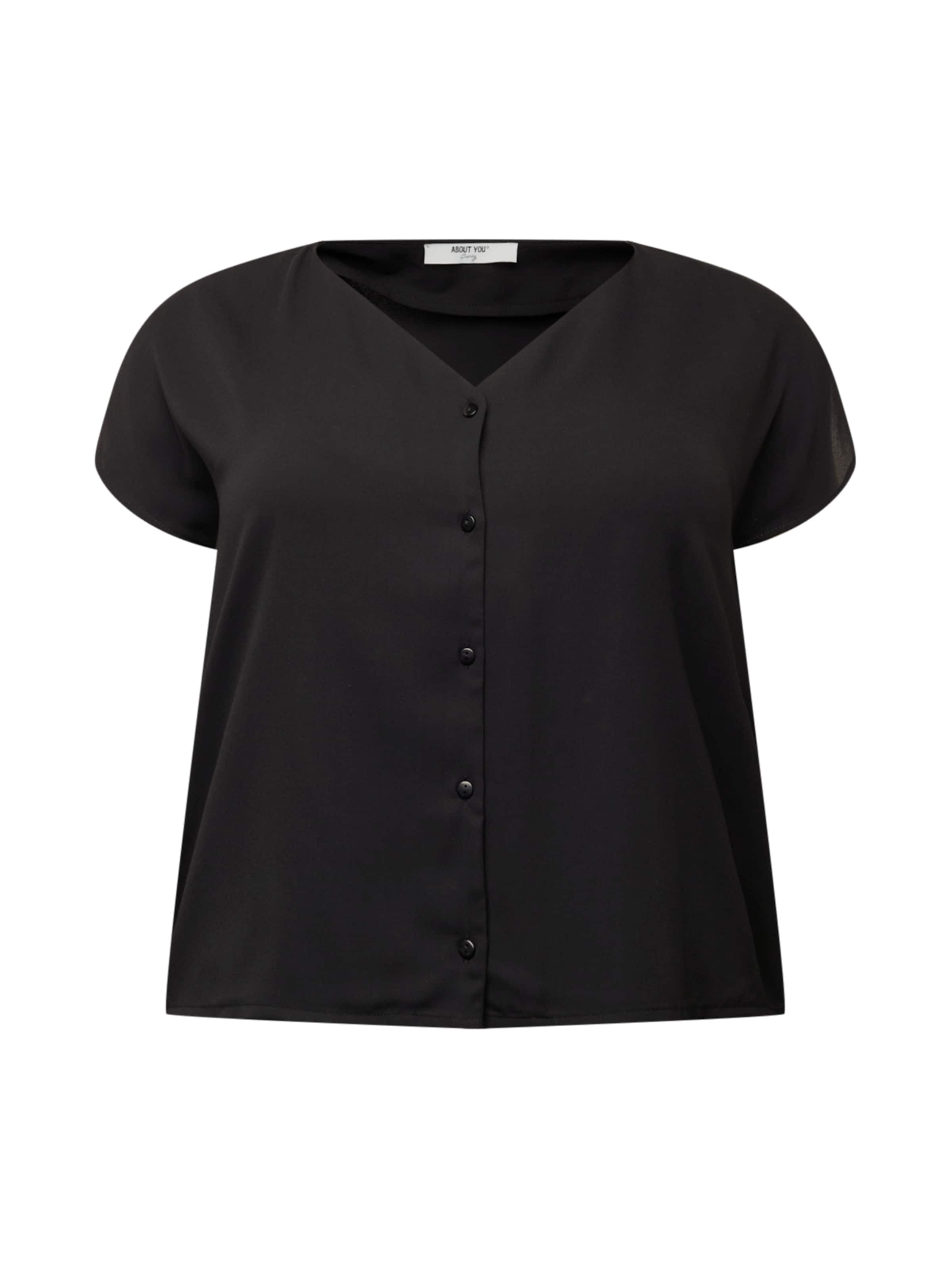 ABOUT YOU Curvy Shirt 'Mariel' in Black: front