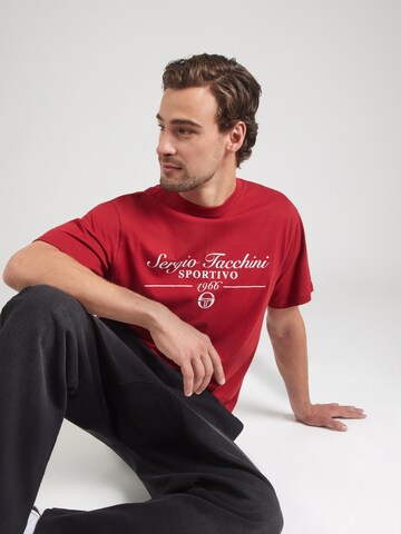 Sergio Tacchini T-Shirt 'GENNARO' in Rot: Vorderseite