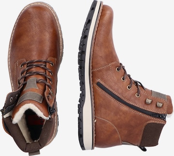 Rieker Lace-Up Boots in Brown