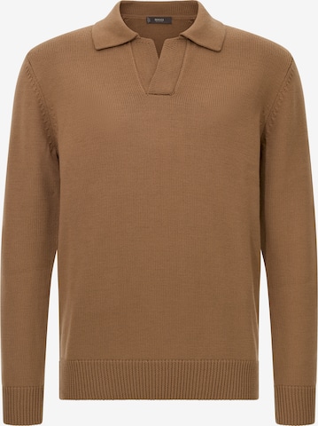 Pull-over Boggi Milano en marron : devant