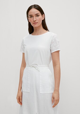 COMMA Shirt in Weiß: Vorderseite