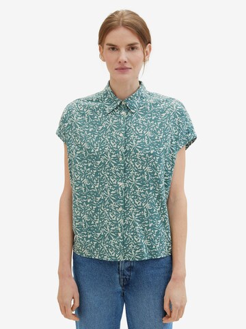 TOM TAILOR - Blusa en verde: frente