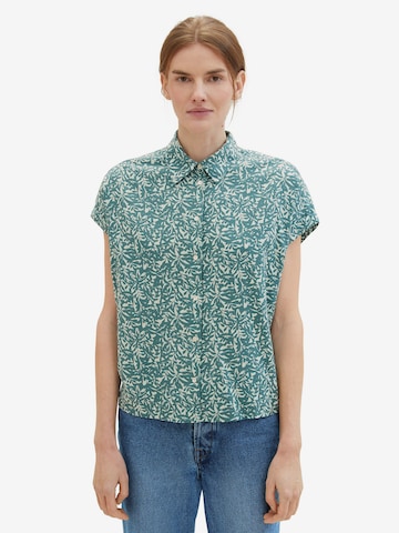 TOM TAILOR Blouse in Groen: voorkant