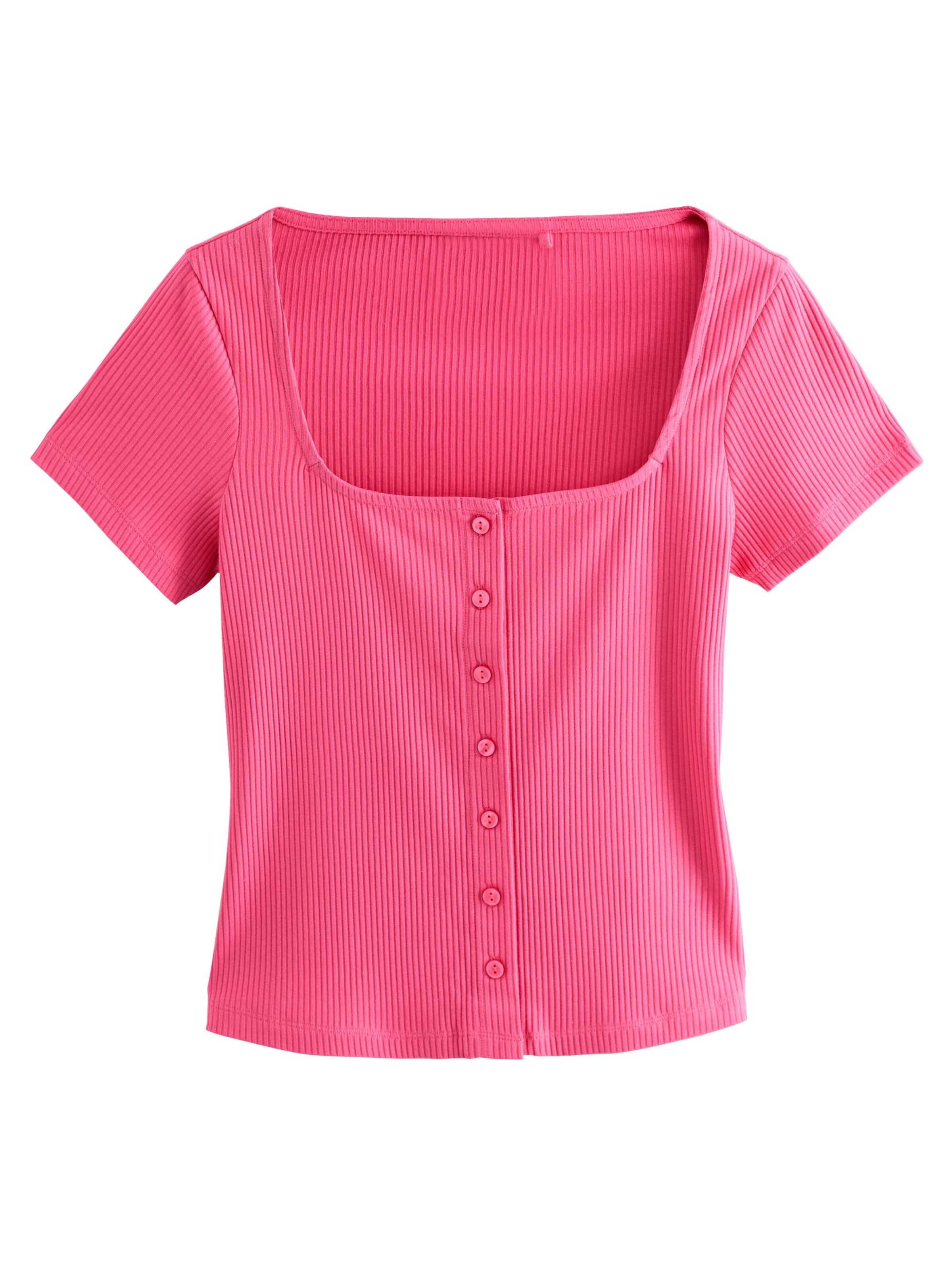 Next Футболка в Ярко-розовый: спереди