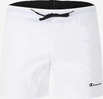 Champion Authentic Athletic Apparel Badeshorts i hvid: forside