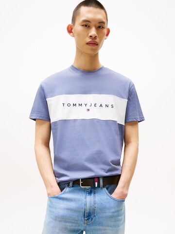 T-Shirt Tommy Jeans en bleu : devant