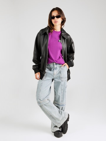 Karl Lagerfeld Majica 'Ikonik' | vijolična barva