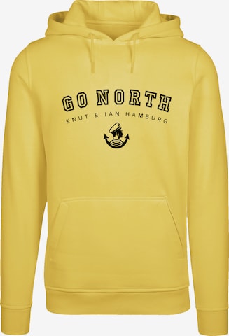 F4NT4STIC Sweatshirt 'Go North' in Geel: voorkant