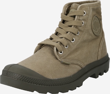 Boots stringati 'Pampa' di Palladium in verde: frontale