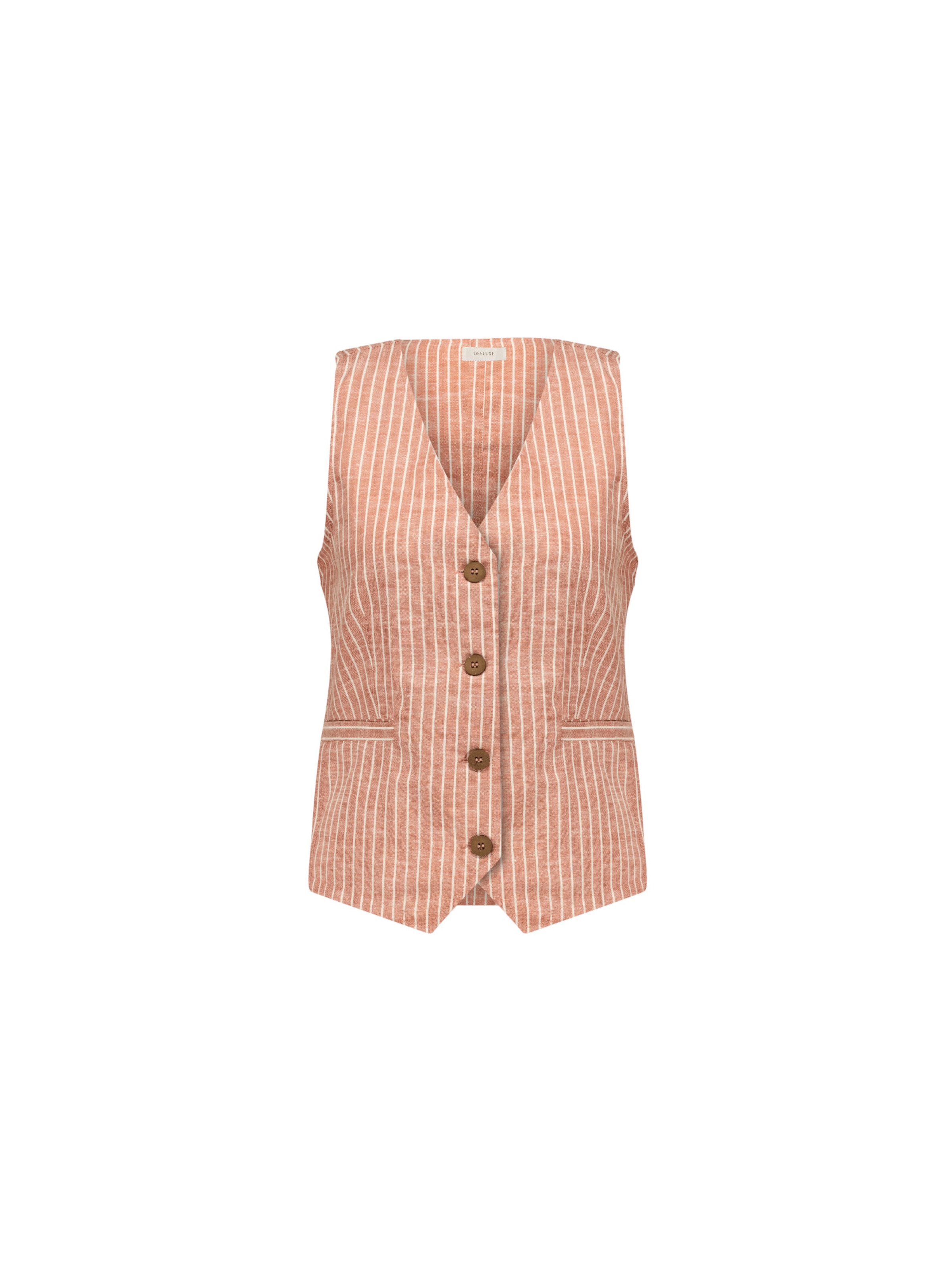 Deeluxe Gilet 'Daya' in Rood: voorkant