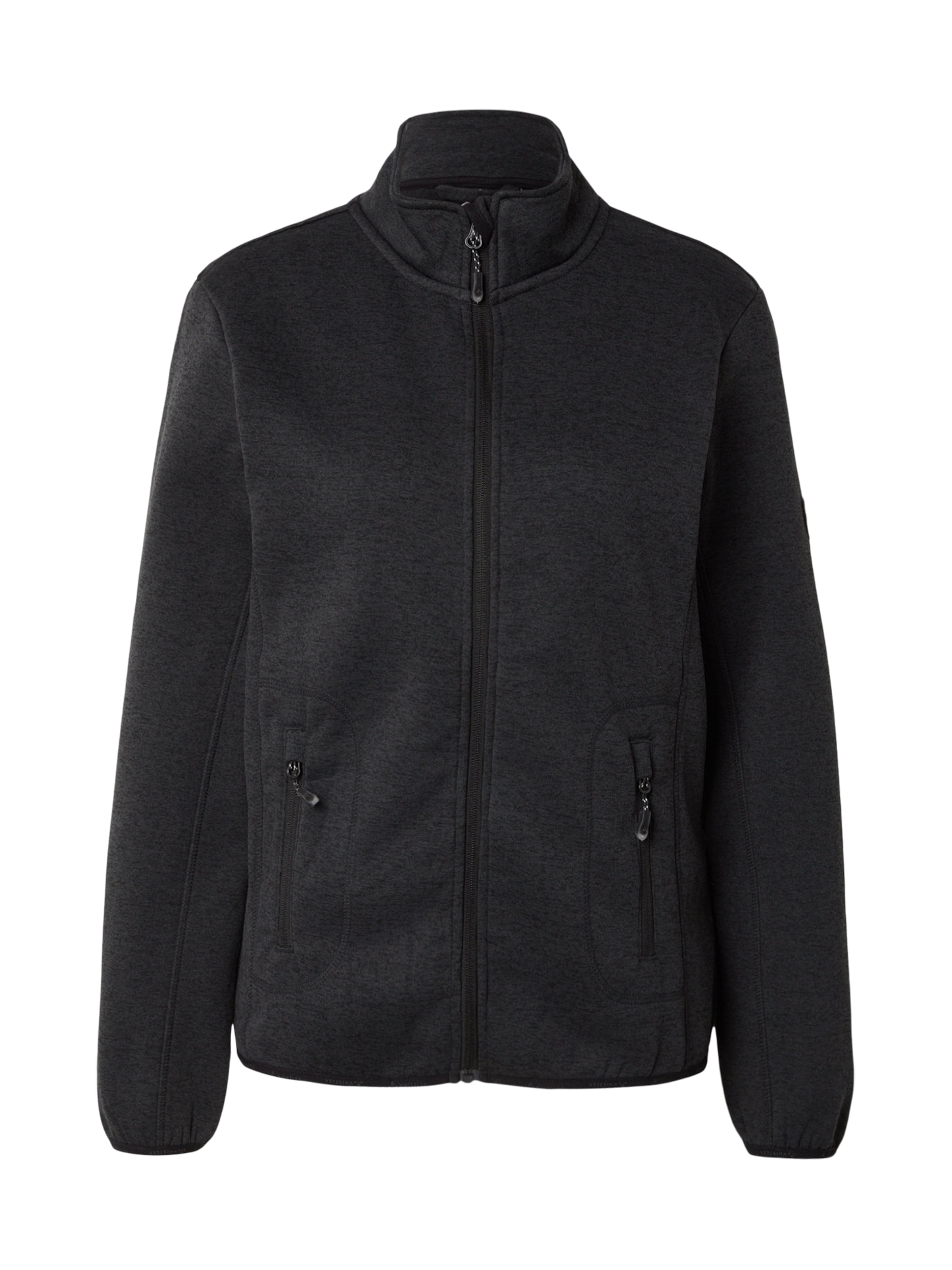 Whistler Funktionsfleecejacke 'SAMANI' in Schwarz: Vorderseite