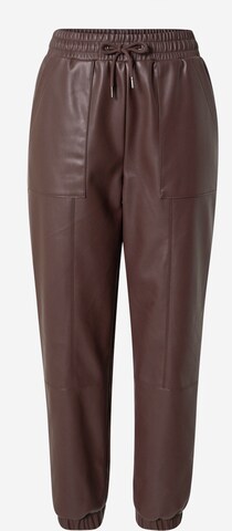 Guido Maria Kretschmer Women Tapered Broek in Bruin: voorkant