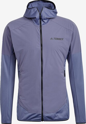 adidas Terrex Athletic Fleece Jacket 'Skyclimb' in Purple: front