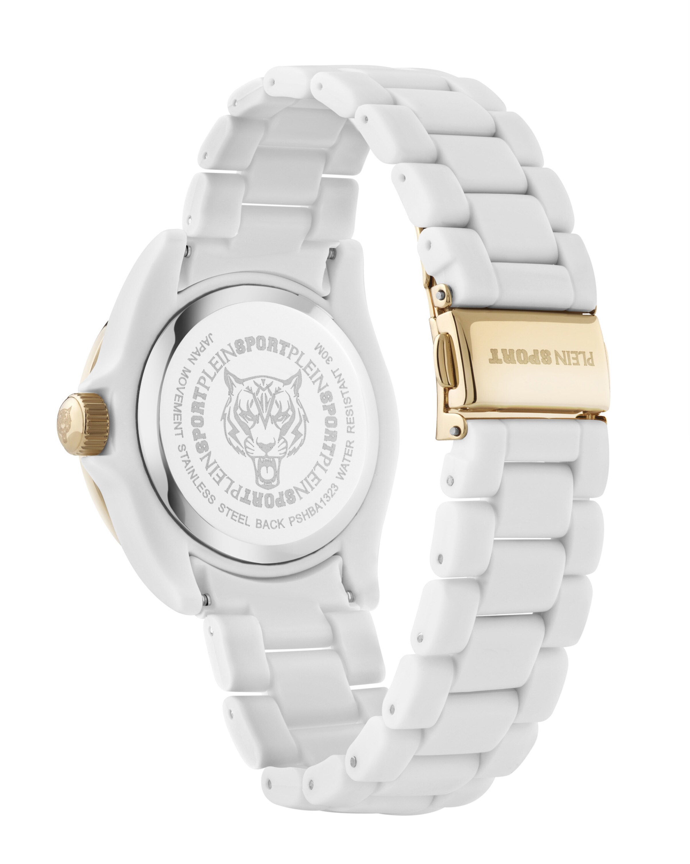 Plein Sport Analogt ur 'THE SCRATCH' i hvid