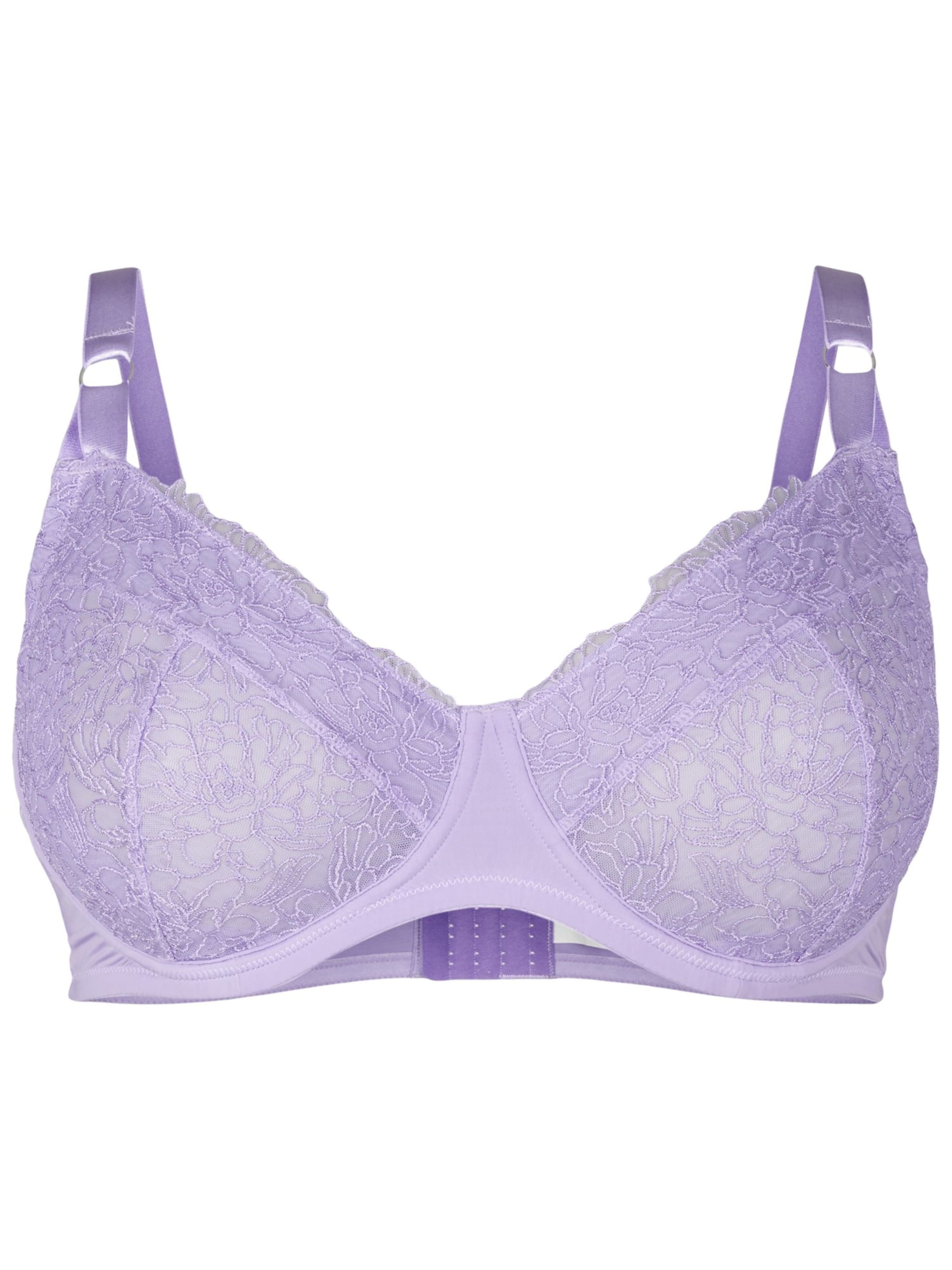 Devoted by Zizzi Push-up BH 'LRONJA' i lilla: forside