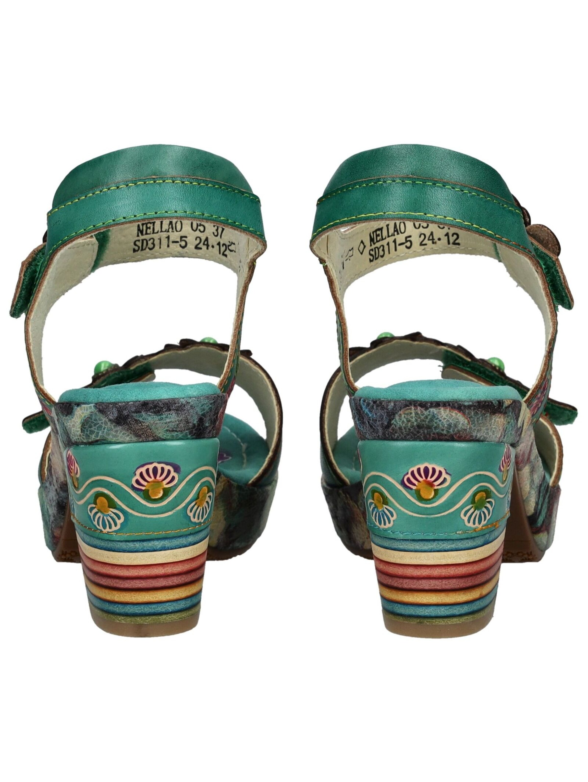 Sandales à lanières Laura Vita en vert