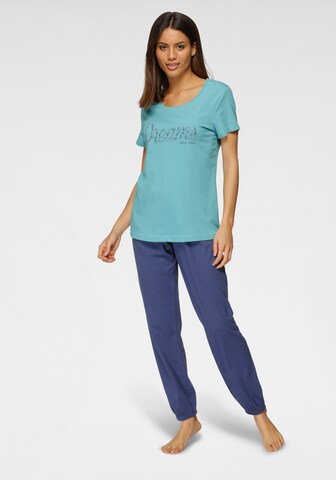 VIVANCE Pyjama in Blau: Vorderseite