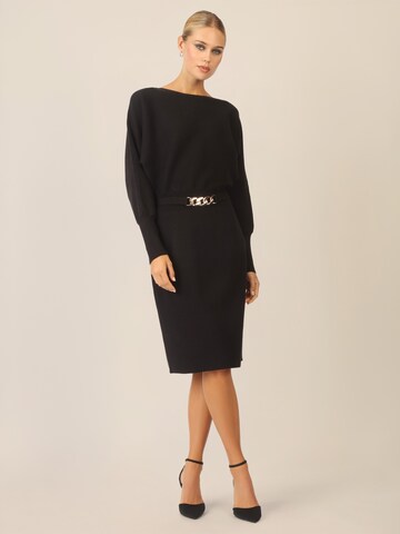 APART Strickkleid in Schwarz