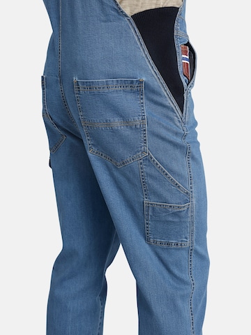 Jan Vanderstorm Regular Tuinbroek jeans 'Kearon' in Blauw
