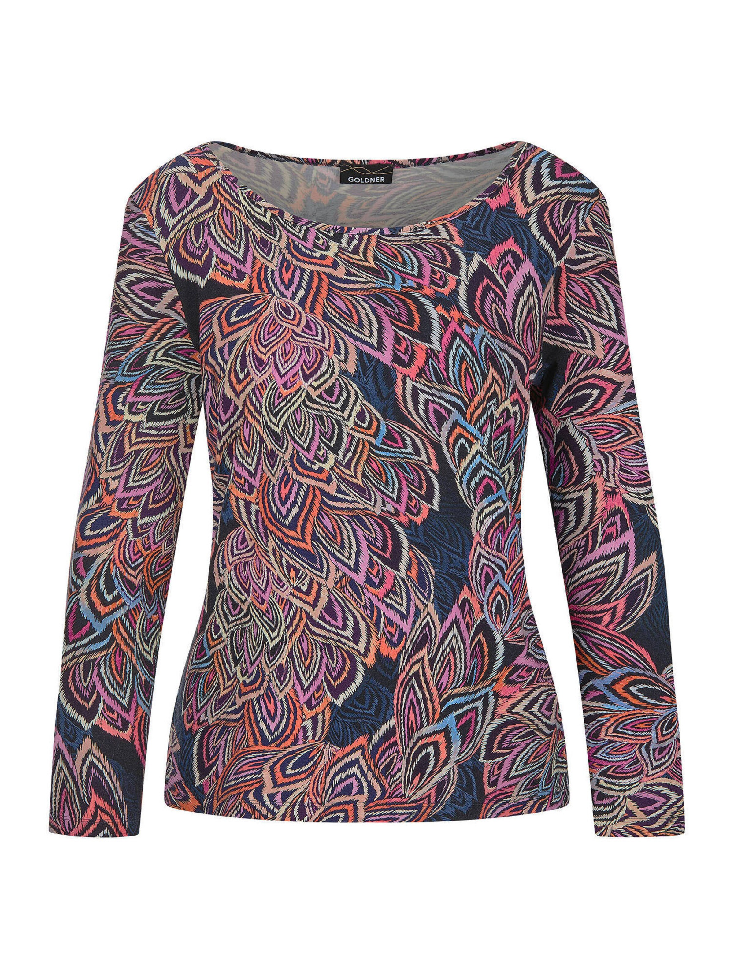 Goldner Bluse in Mischfarben: Vorderseite