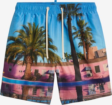 Superdry Zwemshorts in Blauw: voorkant