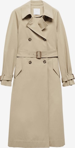 Manteau mi-saison 'Buterfly' MANGO en beige : devant