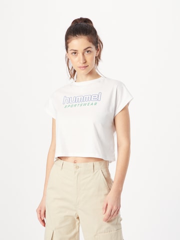 Hummel T-shirt i vit: framsida