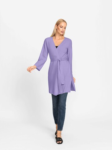 heine Cardigan i lilla: forside