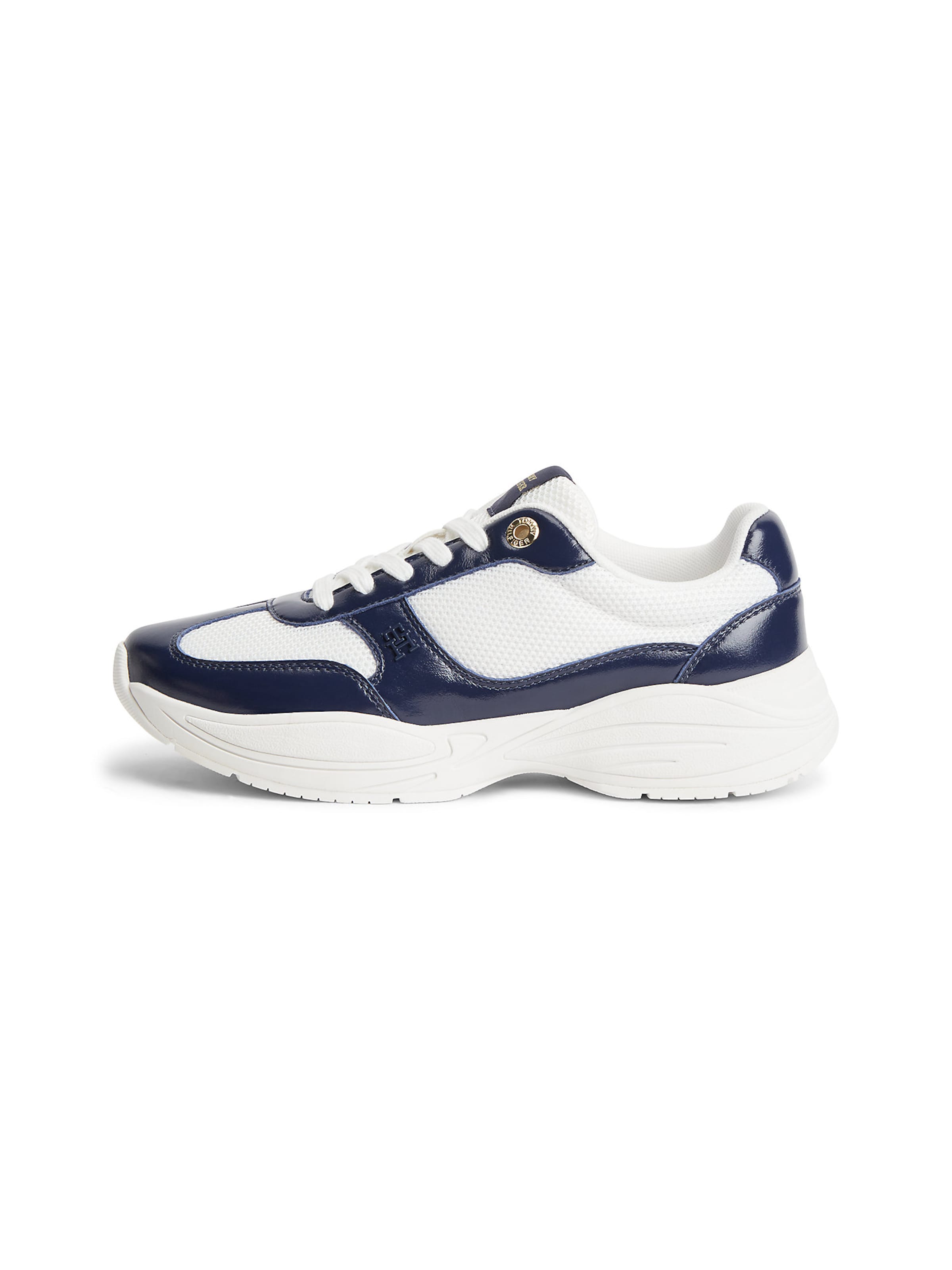 Baskets basses TOMMY HILFIGER en blanc : devant