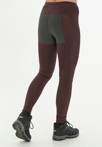 Whistler Regular Workout Pants 'Millie' in Brown