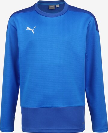 PUMA Athletic Sweatshirt in Blue: front