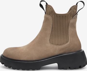 WODEN Chelsea Boots 'Isabella' i brun: forside