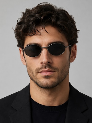 Lunettes de soleil 'Oval Sonnenbrillen Pemu' VEYREY en noir